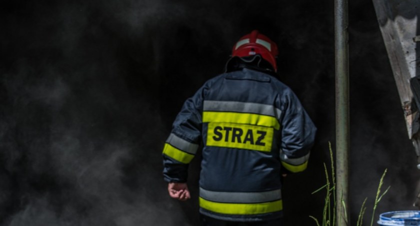 Pożar w zakładzie drzewnym w Drzycimiu. Strażacy z ogniem walczyli dwie godziny