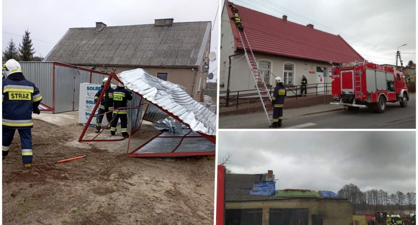 Orkan sieje zniszczenie w powiecie świeckim. Strażacy wyjeżdżali około 160 razy [ZDJĘCIA]