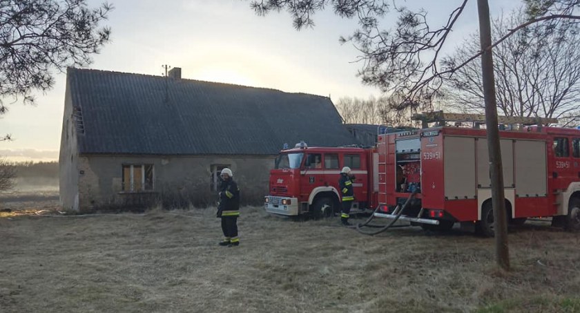Pożar na terenie gminy Dragacz. Do akcji ruszyło siedem zastępów straży [ZDJĘCIA]