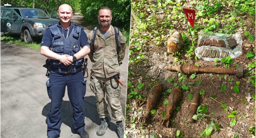 Niewybuchy w Buczku odnalazł znany archeolog. Prowadził tam prace badawcze