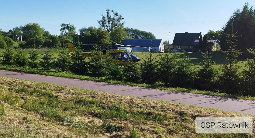 Wypadek pod Świeciem. Na miejscu lądowało Lotnicze Pogotowie Ratunkowe [ZDJĘCIA]