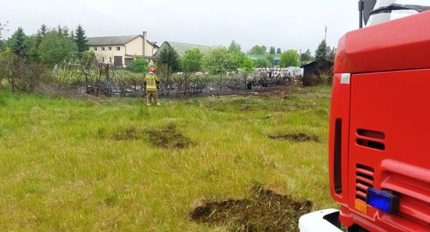 W pożarze spłonęły akcesoria pszczelarskie. Córka pszczelarza prosi o pomoc
