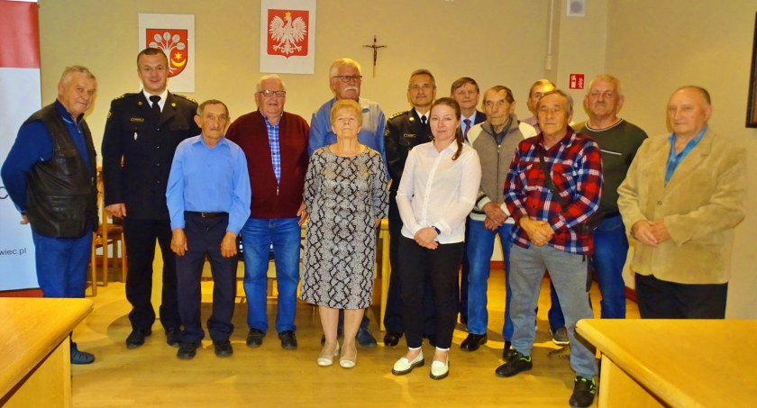 Spotkanie strażaków z Gawrońca. Wręczono świadczenia