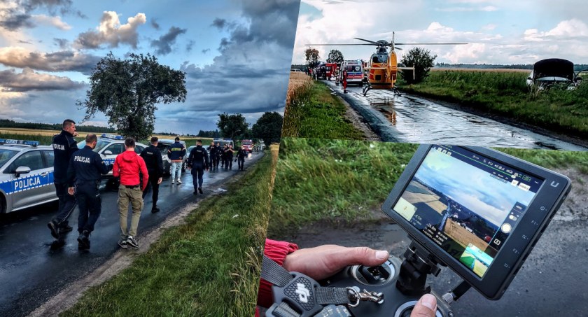Nastolatek zmarł po zderzeniu jego motoroweru z osobówką w gminie Osie. Policja zatrzymała kierowcę, który uciekł z miejsca zdarzenia