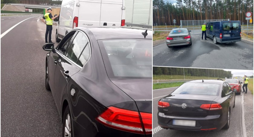Dwóch rowerzystów ukaranych za jazdę po budowanej S5. Policjanci i funkcjonariusze Inspekcji Transportu Drogowego mieli wspólną służbę