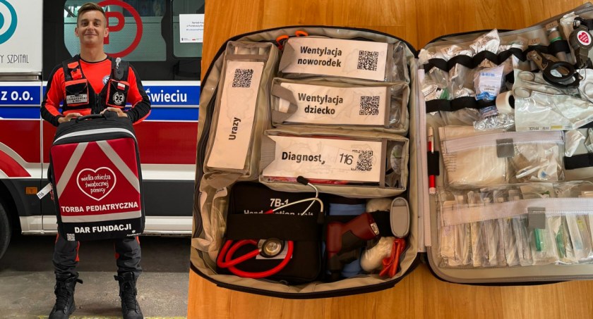 Ratownicy ze Świecia dostali torbę pediatryczną. WOŚP doposaża medyków
