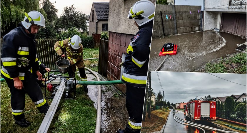 Strażacy usuwali skutki ulew. Najwięcej pracy mieli w okolicach Osia i Świecia