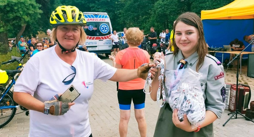 Ponad 200 rowerzystów zwiedzało gminę Warlubie. Przejechali rowerami przez malownicze bory [ZDJĘCIA]