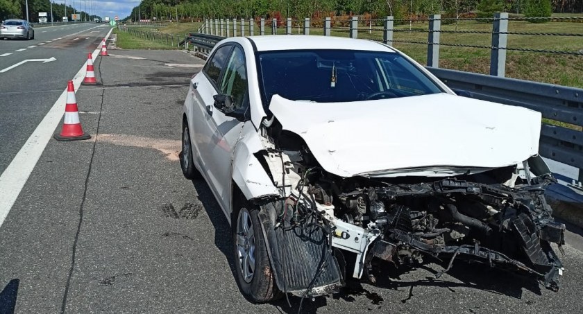 Dwa zdarzenia na autostradzie A1 w Nowych Marzach i Rulewie. Co było przyczyną wypadków?
