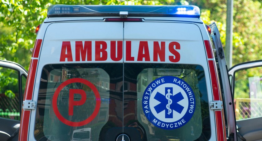 Wypadek w gminie Pruszcz. Jedna osoba została zabrana do szpitala