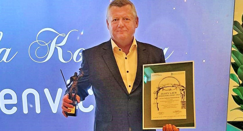 Tadeusz Werkowski, prezes Eko-Wisły ze Złotym Laurem. To prestiżowe wyróżnienie