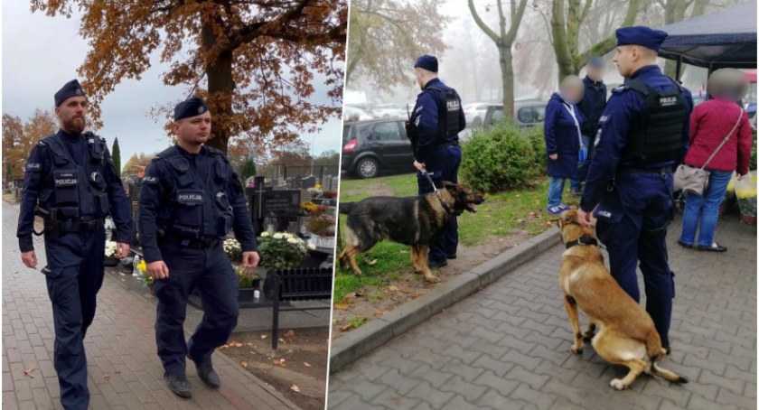 Patrole w okolicach cmentarzy. Chodzi o bezpieczeństwo odwiedzających groby [ZDJĘCIA]