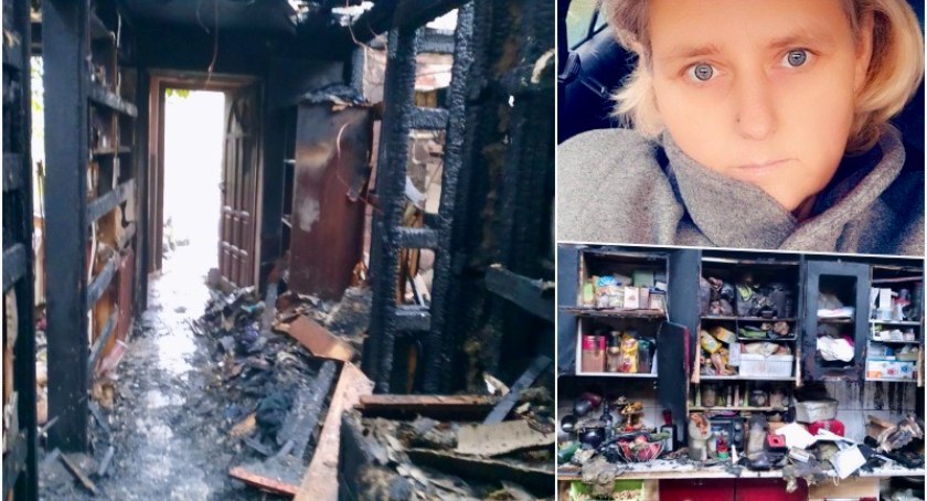 Państwo Malinowscy w pożarze stracili niemal wszystko. Ruszyła zbiórka dla czteroosobowej rodziny z Wiąga