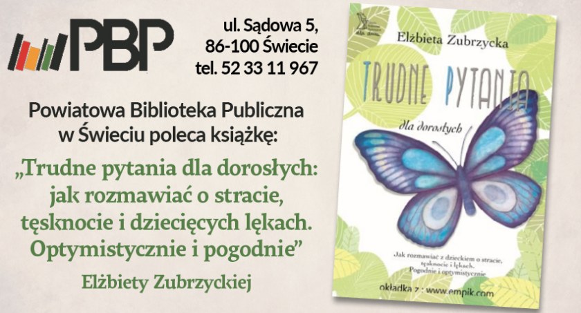 POWIATOWA BIBLIOTEKA PUBLICZNA W ŚWIECIU POLECA KSIĄŻKĘ