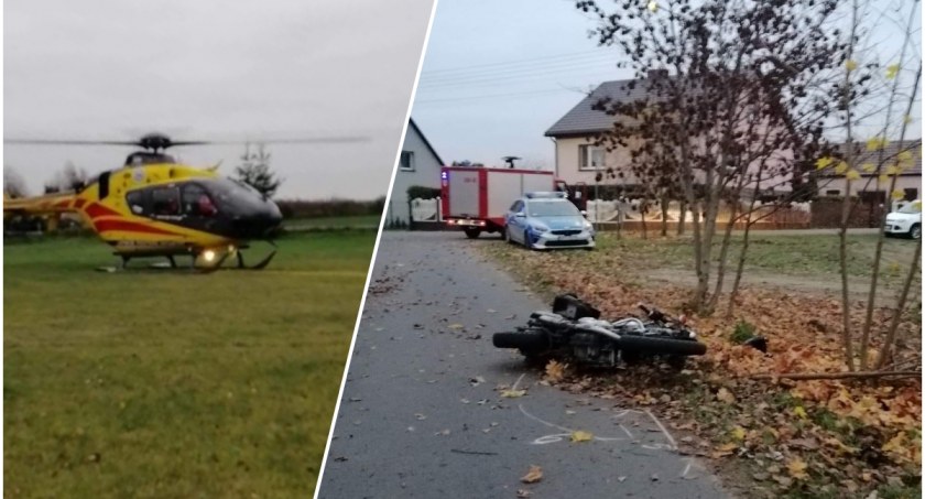 Wypadek z udziałem motocyklisty. Znamy okoliczności zdarzenia