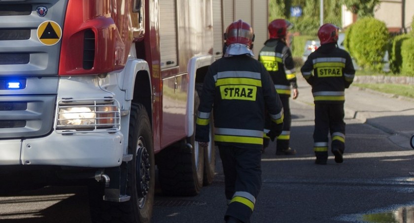 Pożar na terenie gminy Osie. Palił się budynek gospodarczy