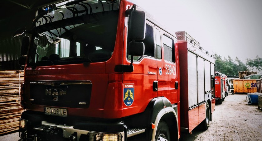 Pożar stolarni w Osiu. To były ćwiczenia