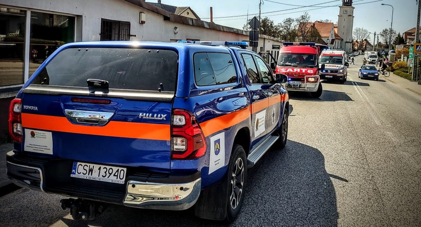 Autobus potrącił rowerzystkę. Ranna kobieta trafiła do szpitala