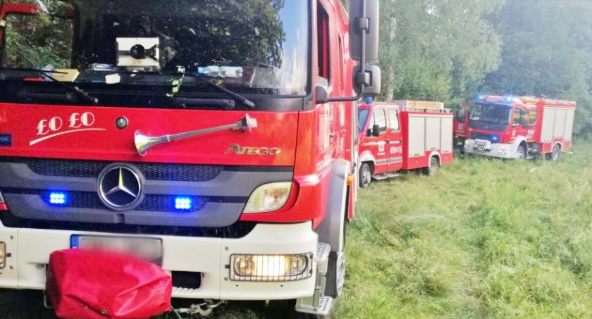 Pożar pod Świeciem. Służby apelują o ostrożność