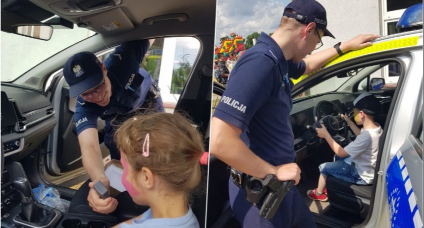 Dzień Dziecka z udziałem mundurowych. Było też znakowanie rowerów