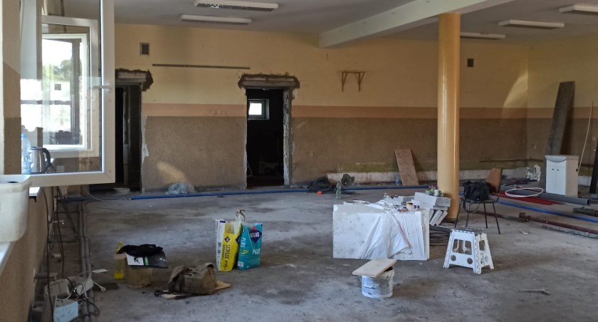Trwa remont świetlicy w Gackach. Koszt to prawie 400 tys. zł