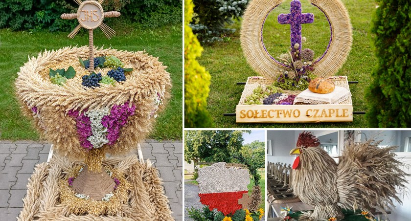 Wieńce dożynkowe w gminie Świecie. Oto prace mieszkańców [ZDJĘCIA]
