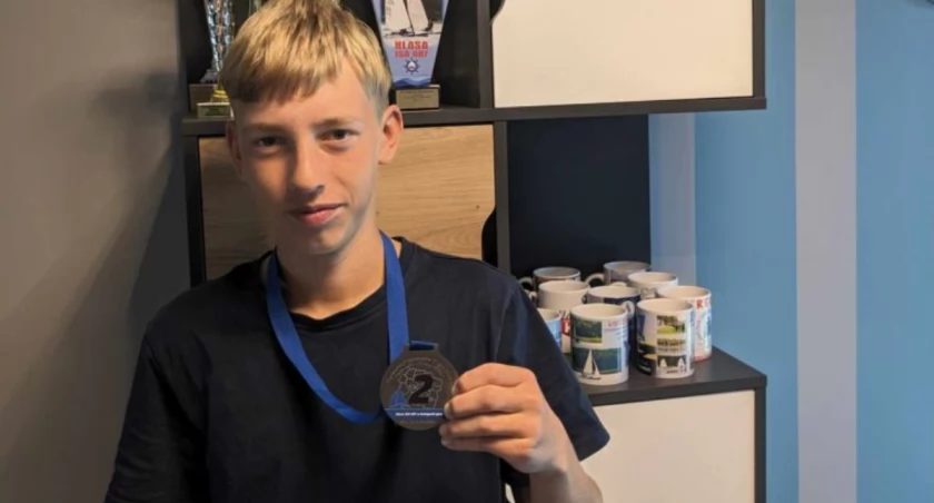 Oskar Szpręglewski wicemistrzem województwa. Za nami regaty w Żninie