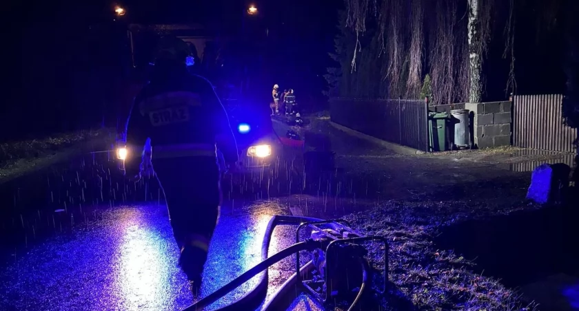 Pracowite godziny dla strażaków z Warlubia. Kilka razy wyjeżdżali do akcji