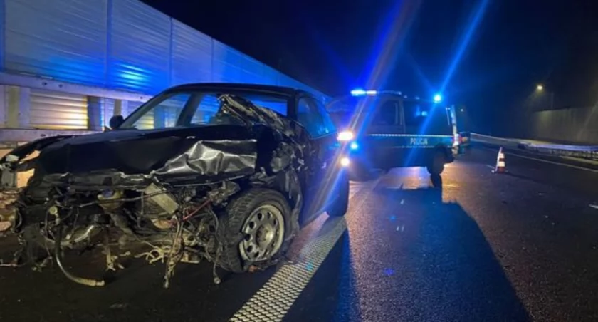 Kolizja na S5. Sprawca był pijany, naćpany i nie miał uprawnień