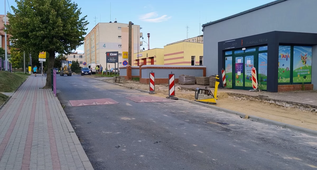 Aleja 3 Maja w Nowem. Trwa przebudowa