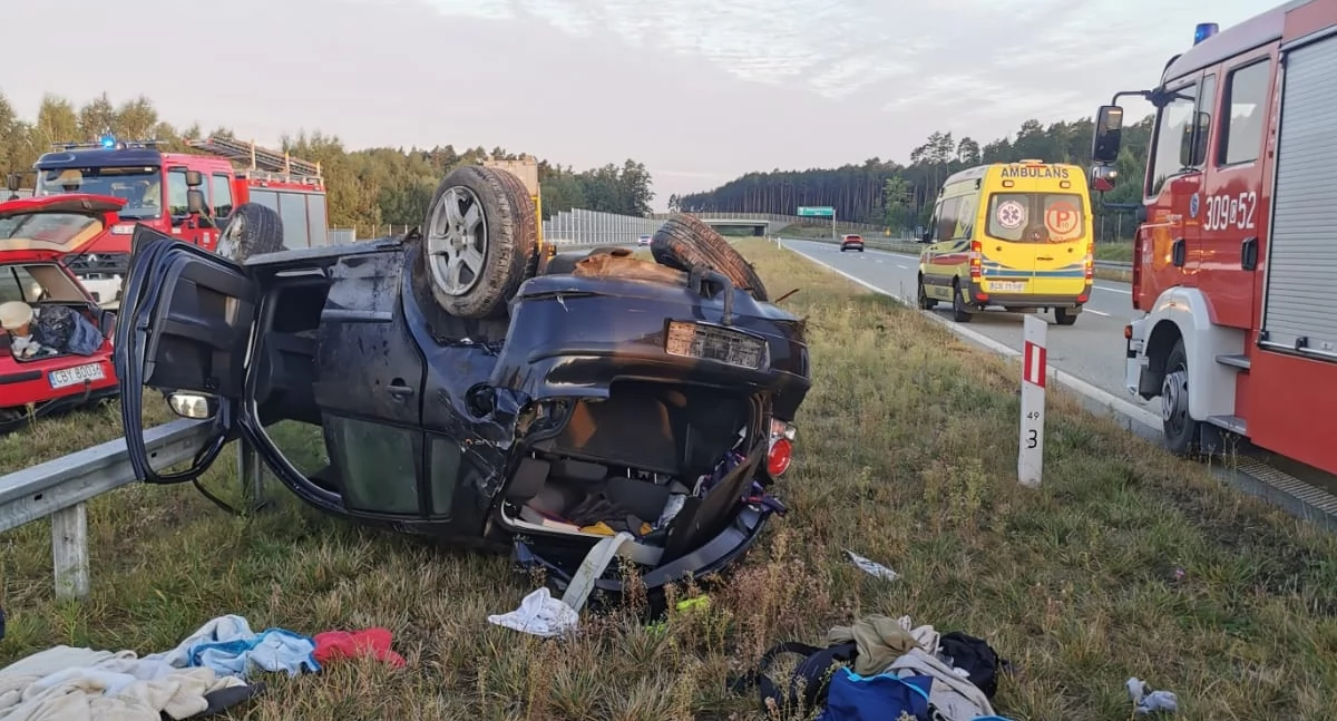 Wypadek na trasie Świecie-Bydgoszcz. Cztery osoby trafiły do szpitala