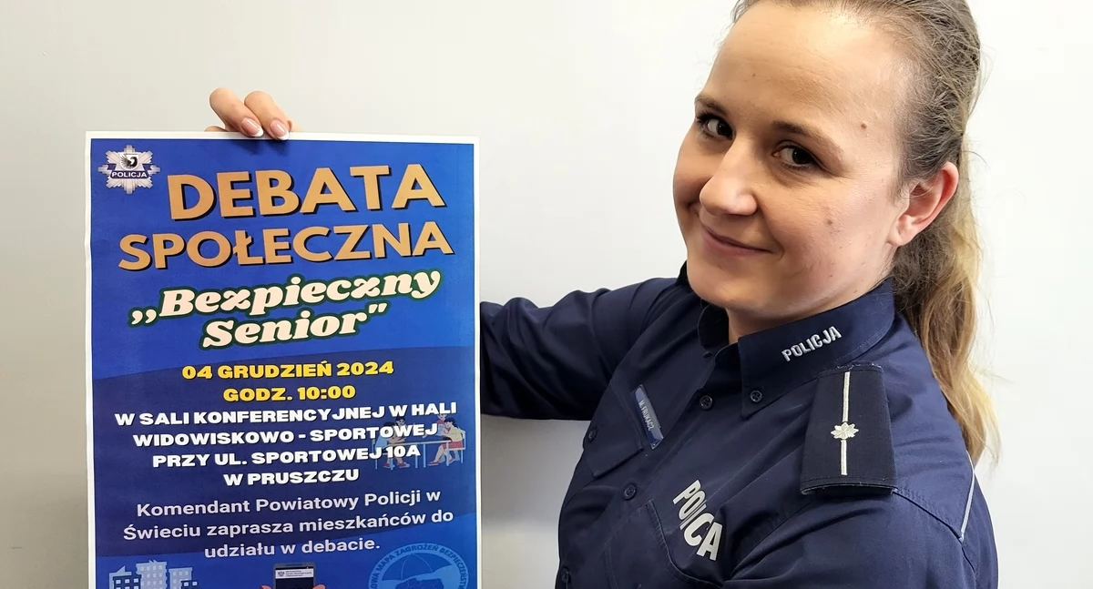 Debata społeczna w Pruszczu. Policjanci zapraszają seniorów