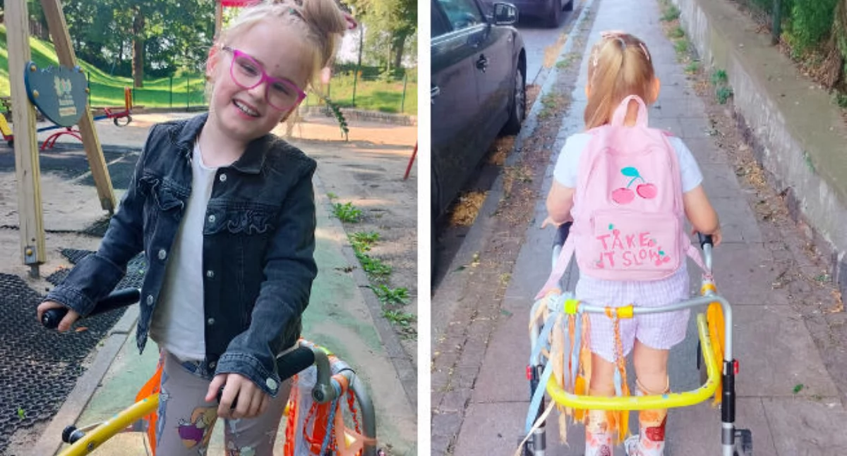 Kornelia ze Świecia zmaga się z mózgowym porażeniem dziecięcym. Istnieje szansa, że będzie chodzić – potrzebne jest wsparcie