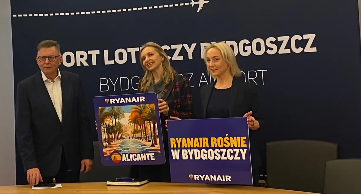Ryanair ogłosił swój rozkład lotów na lato 2025 z Bydgoszczy. Dokąd polecimy?