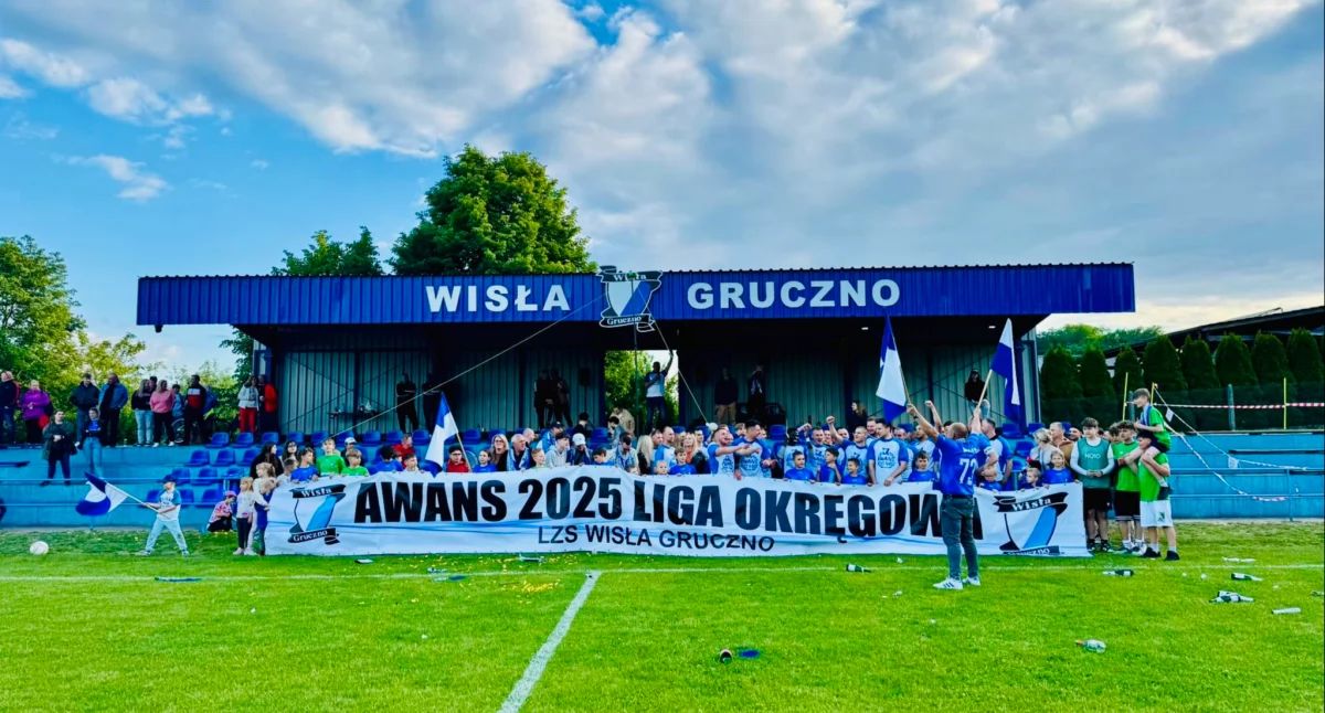 Wisła Gruczno z awansem do klasy okręgowej. Piłkarze pokonali Grom Osie