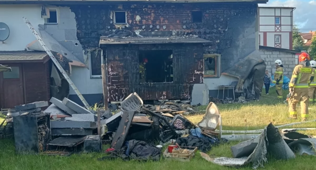 Pożar domu w Osiu. Pani Grażyna poniosła spore straty