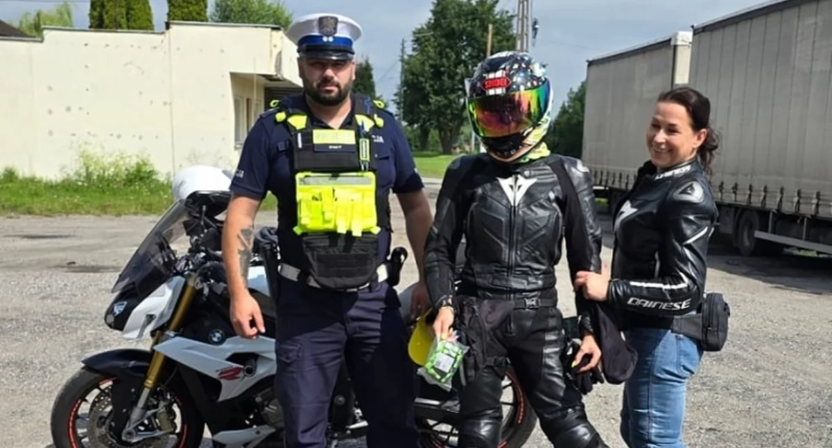 Bezpieczny motocyklista. Działania policjantów ruchu drogowego z komendy w Świeciu
