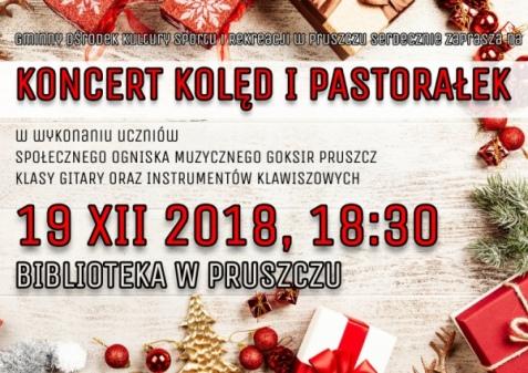 Biblioteka w Pruszczu - koncert kolęd i pastorałek