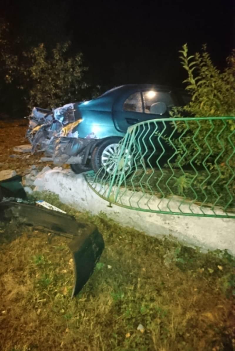 Wjechał prosto w płot, bo był pijany