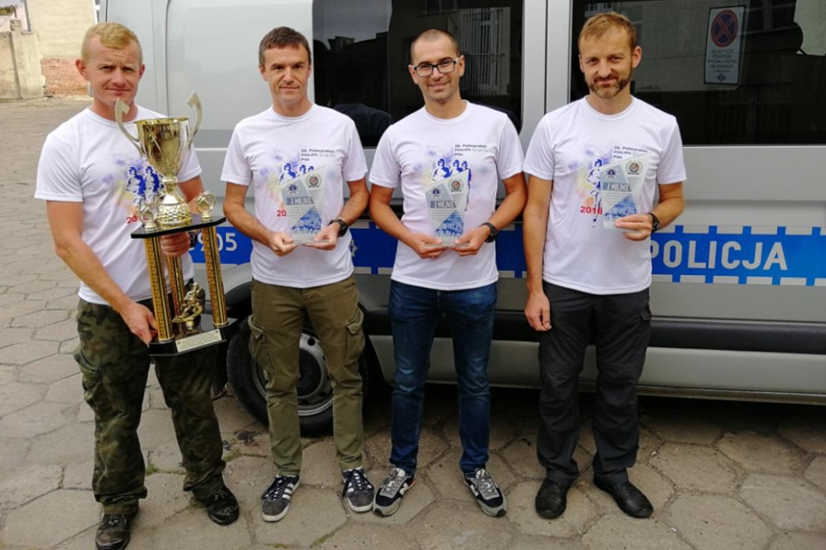 Policjanci ze Świecia wrócili na podium półmaratonu w Pile
