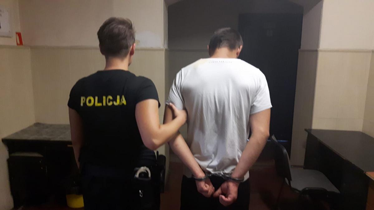 24-latek, podejrzany o dokonaniu pięciu kradzieży wpadł w ręce policji