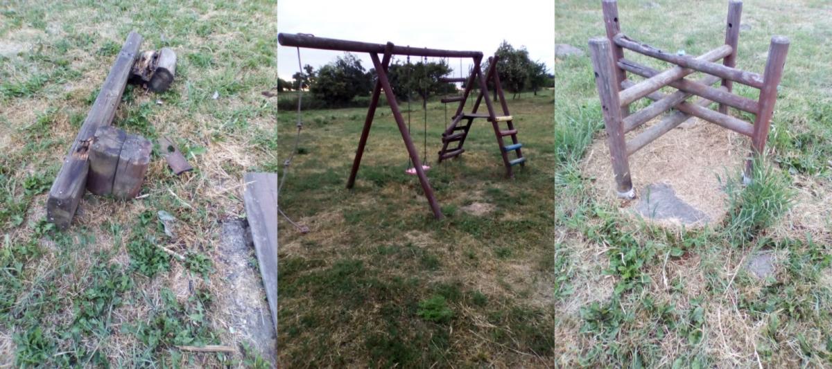 Plac w Rulewie niszczeje, ale wójt obiecał nowe ławki [INTERWENCJA]