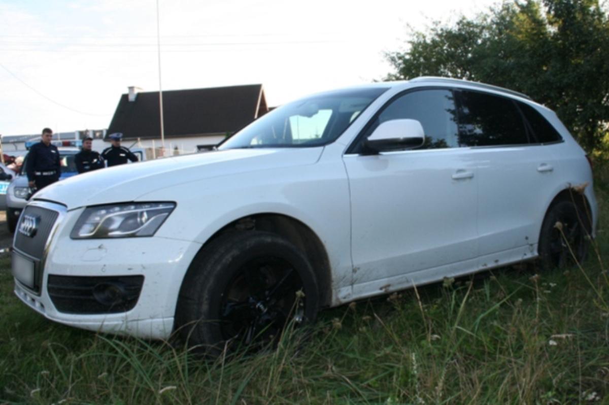 Audi skradzione w Ostródzie policjanci odnaleźli w Kurzajewie (gm. Warlubie)
