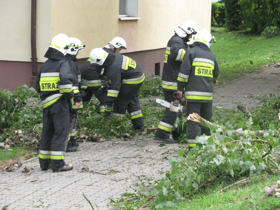 Strażacy przez wichurę wyjeżdżali ponad 120 razy [ZDJĘCIA]