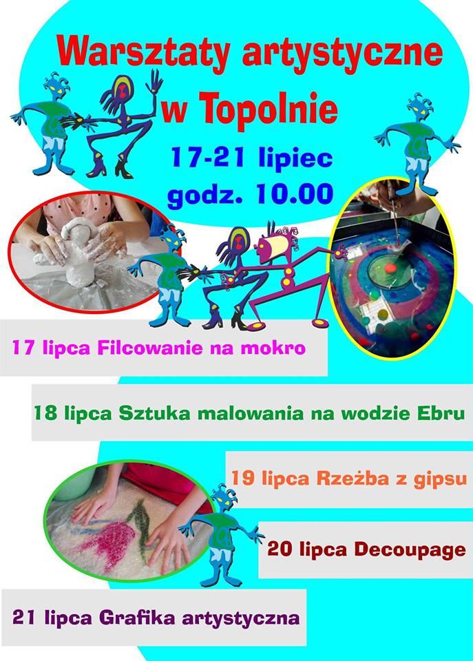 Warsztaty artystyczne w Topolnie