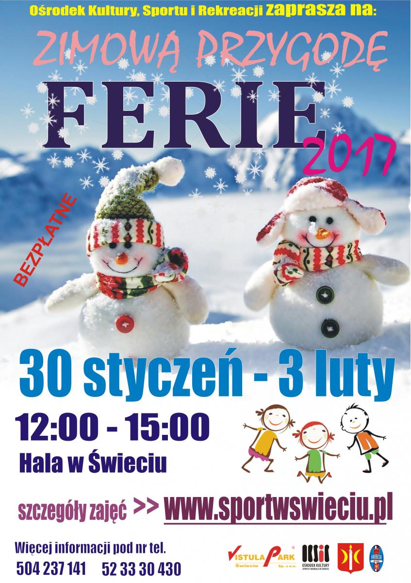 Sportowe ferie w hali już od poniedziałku