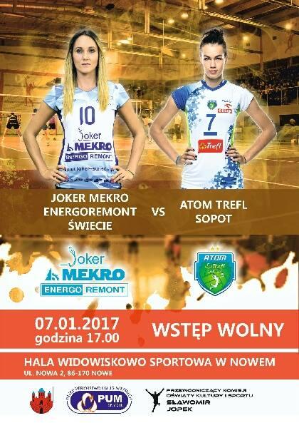 Jokerki zagrają w Nowem z Atomem Trefl Sopot