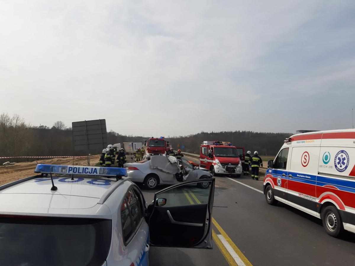 PILNE: Wypadek na obwodnicy Świecia. Jedna osoba trafiła do szpitala