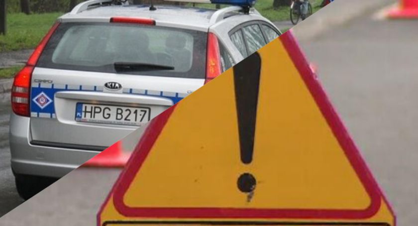 Wypadek w Luszkowie. Na krajowej piątce zderzyły się trzy pojazdy