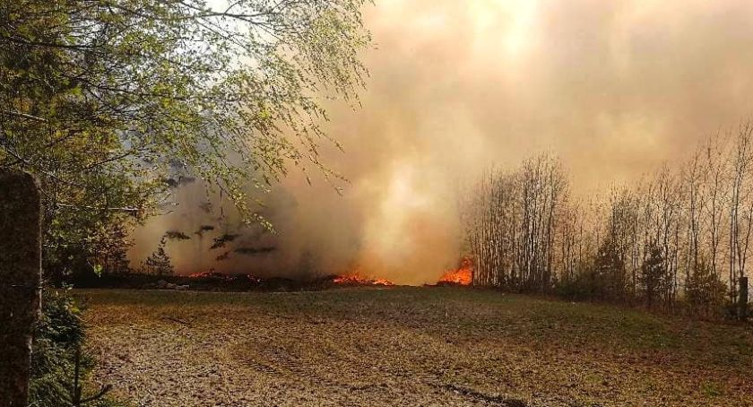 Pożar w gminie Jeżewo, mamy nowe informacje. Na miejscu jest 50 jednostek straży [ZDJĘCIA]